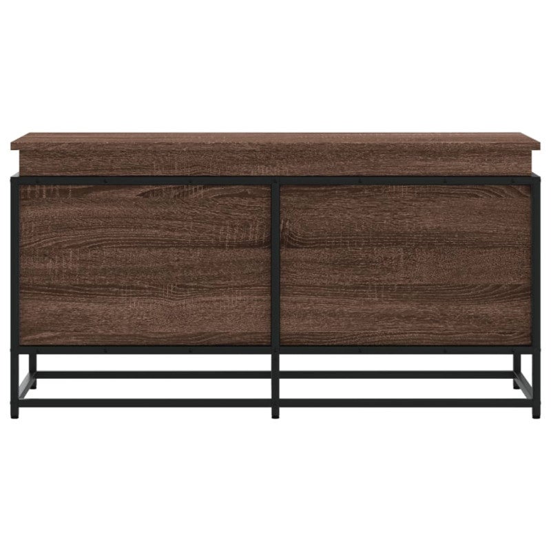 Skrzynia z pokrywą, brązowy dąb, 100x40x51,5 cm vidaXL - 4