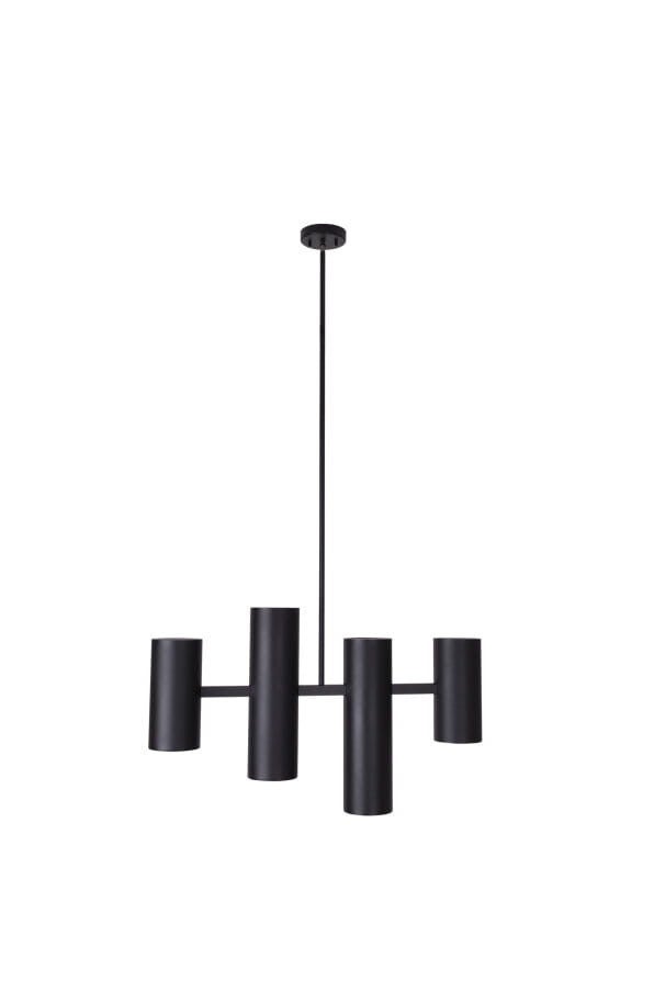 Lampa wisząca Laxer czarna 4xGU10x7W industrialna wym: 145 x 80 x 12 cm metal Maxlight