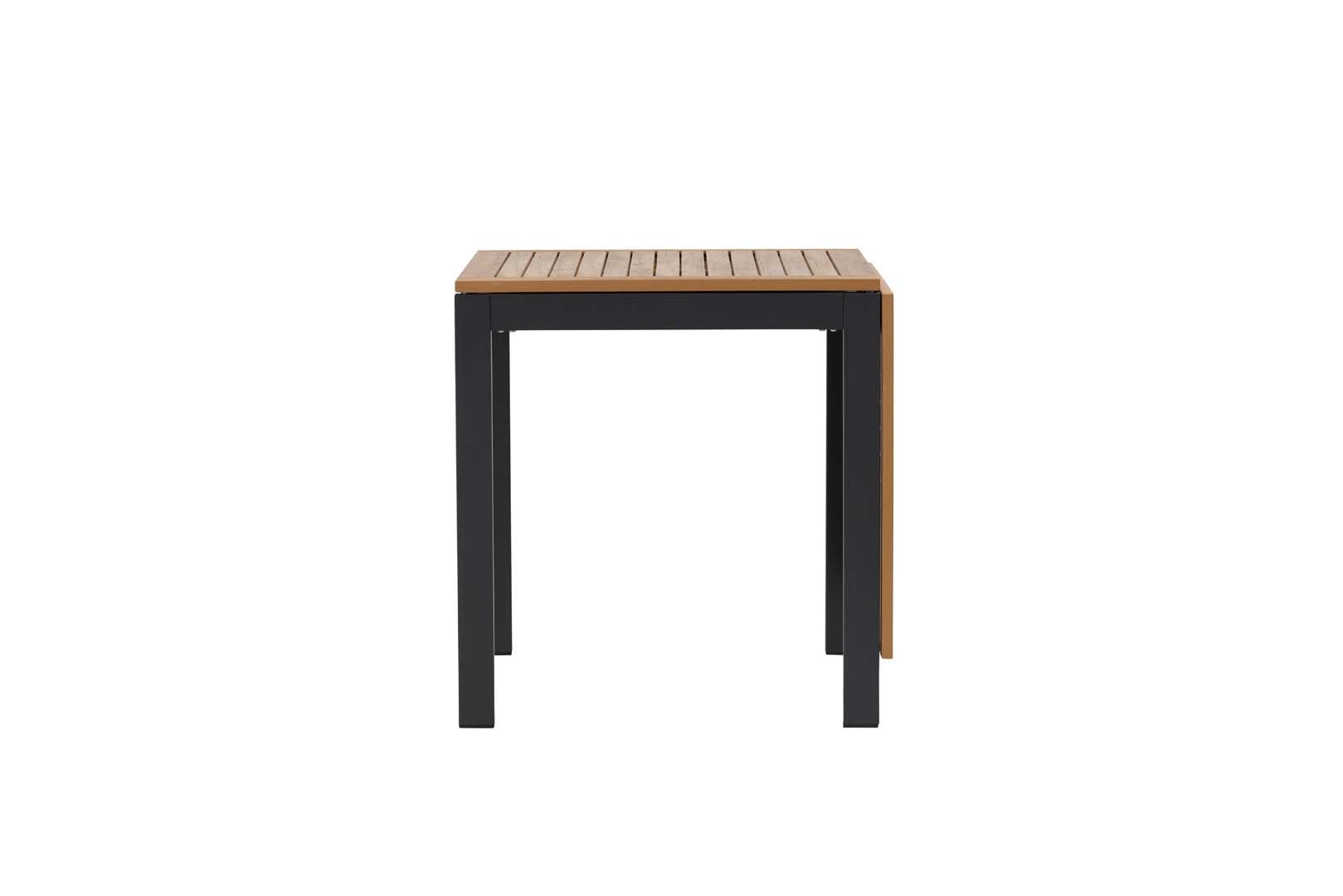 Diego bistro stół S70xD70/132cm z dodatkowe talerze czarny.