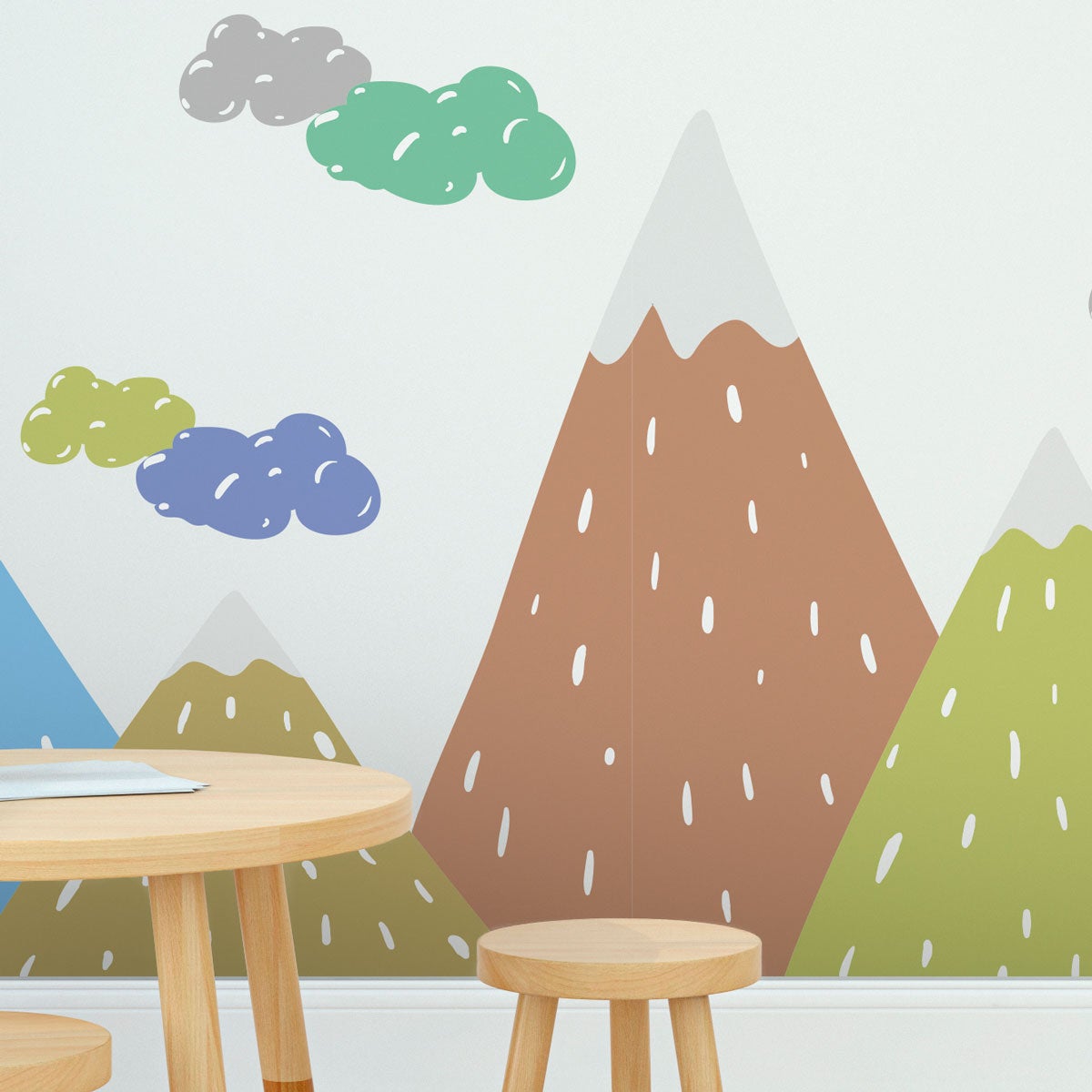 Adesivo bambino di montagna scandinavo dipaka - Sticker adesivo - adesivi murali - 120x180cm - 5