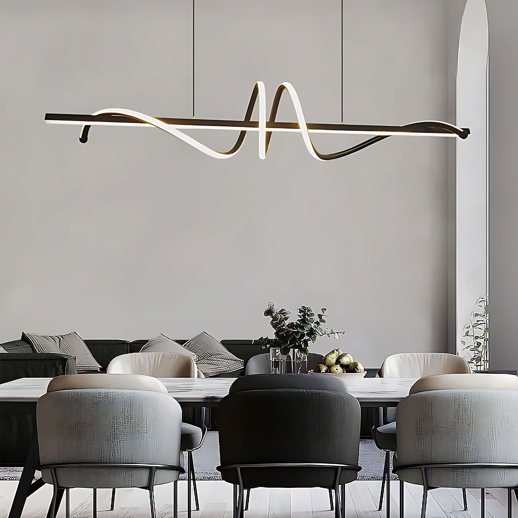 Lampa Sufitowa Wisząca Led Toolight Lhj023-Cp Czarny 120Cm - 5