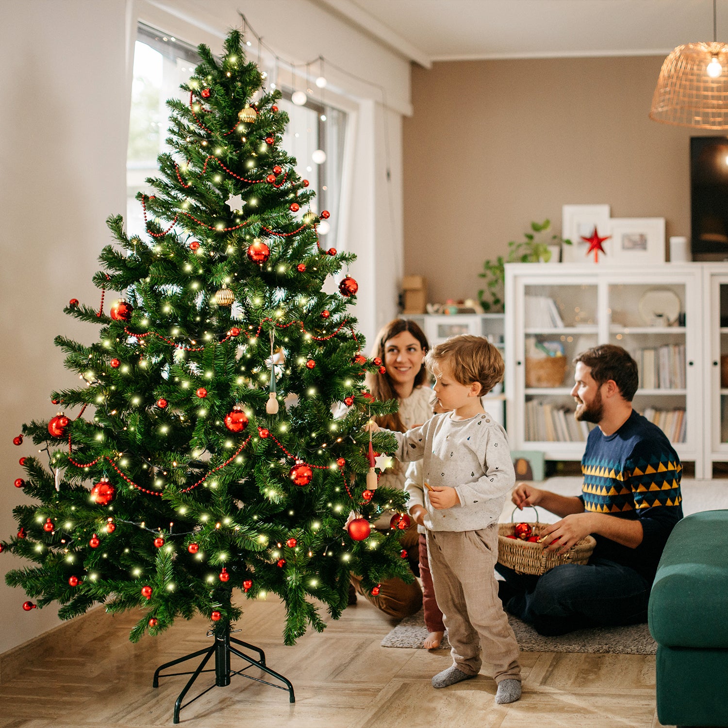 Árbol de Navidad Xmas Christmas 180cm con LED blanco cálido - 4