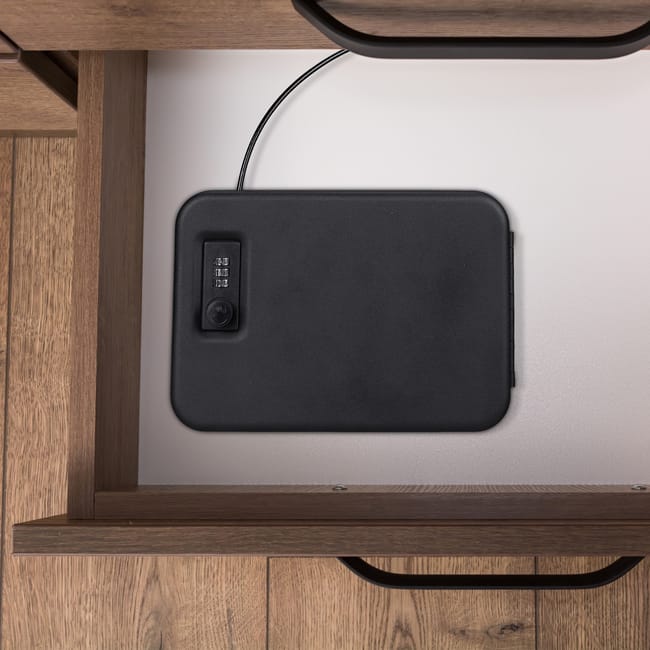 Cassaforte Relaxdays 23x17 Cm Cassaforte Incasso A M Cassetta Di Sicurezza TECHNOMAX GK/2 Cassetta Di Sicurezza Acciaio