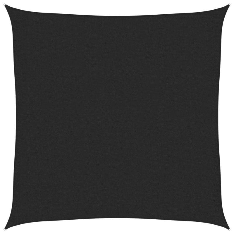 Czarny żagiel przeciwsłoneczny 160 g/m² 3 x 3 m HDPE