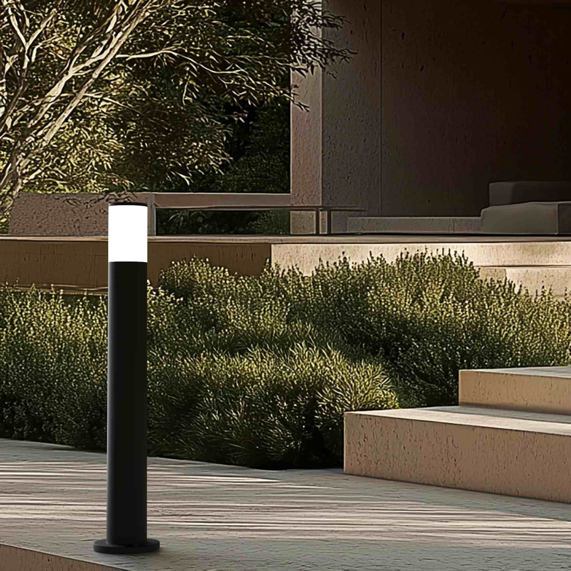 Barcelona Led  Bolardo Para Caminos Led Fumagalli Amelia 800, 8,5W, Cct, Negro , Leroy Merlin