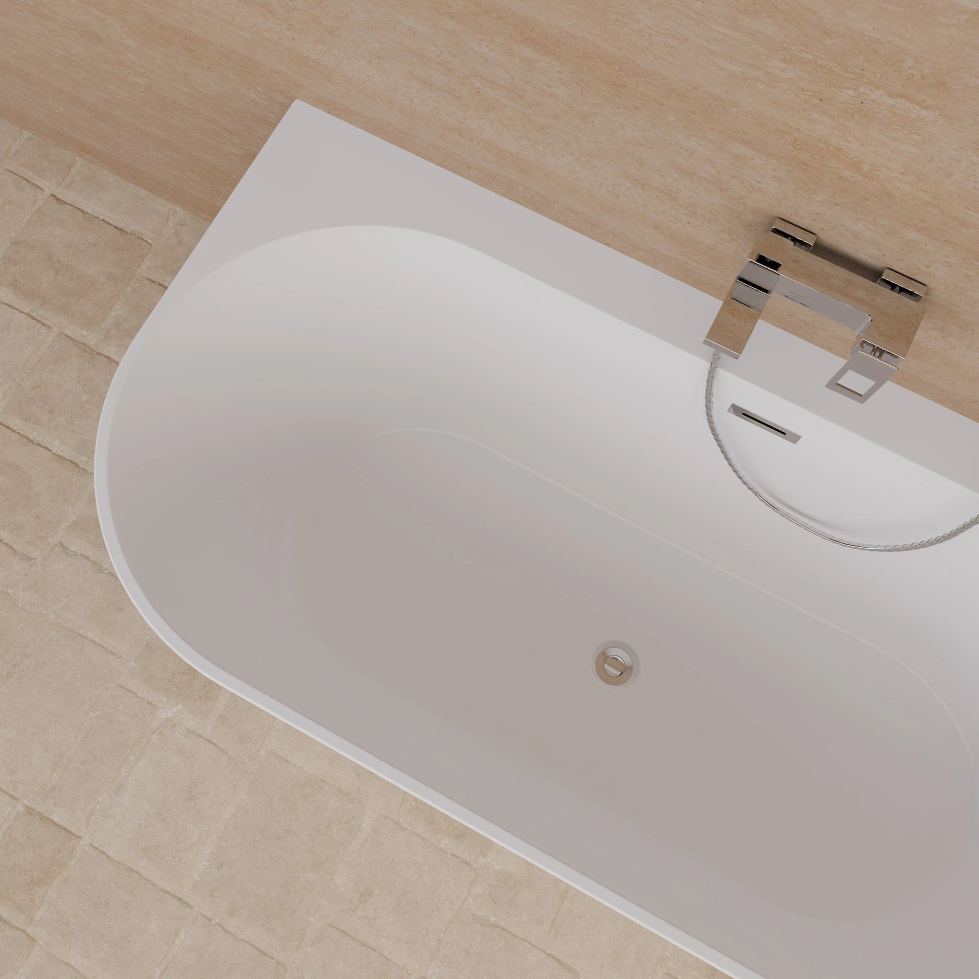 Baignoire Ilot Spring 166 blanche 166 x80 x58 cm, by SPALINA - 7