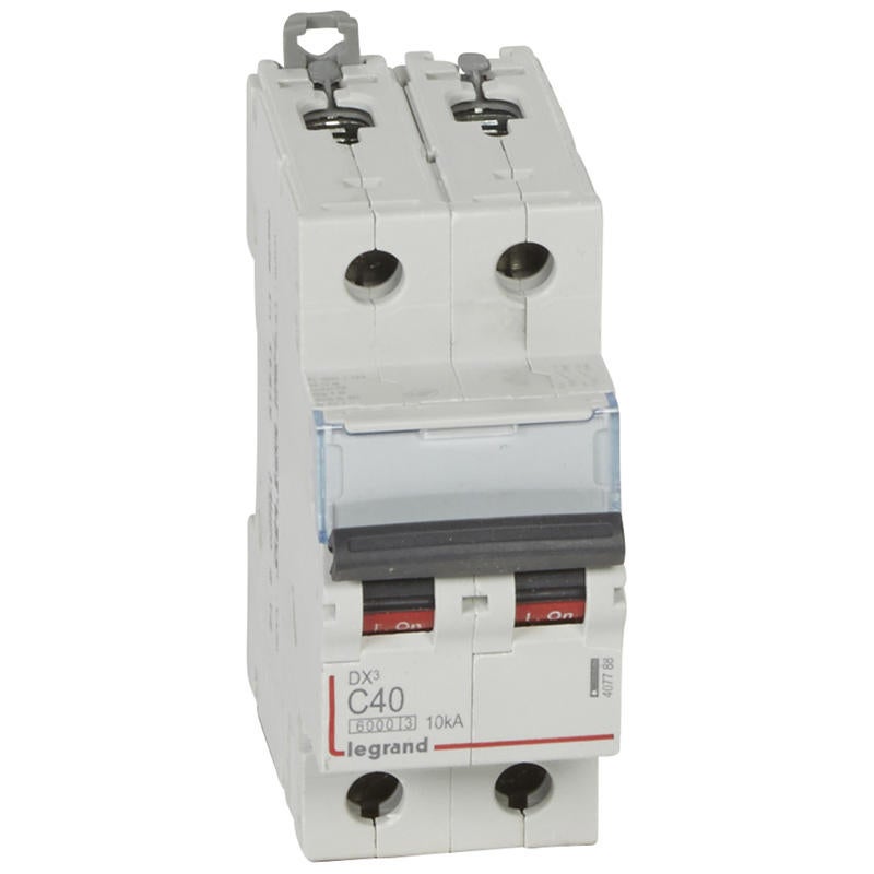 Disjoncteur DX³6000 - 40A - 2P - Courbe C - Vis/Vis - 3