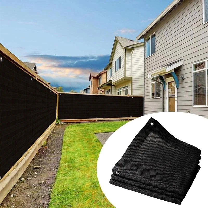 Siatka przeciwsłoneczna z HDPE 0,9x5m, przeciwsłoneczna na balkon, taras, ogrodzenie ochronne, osłona ogrodowa, czarna
