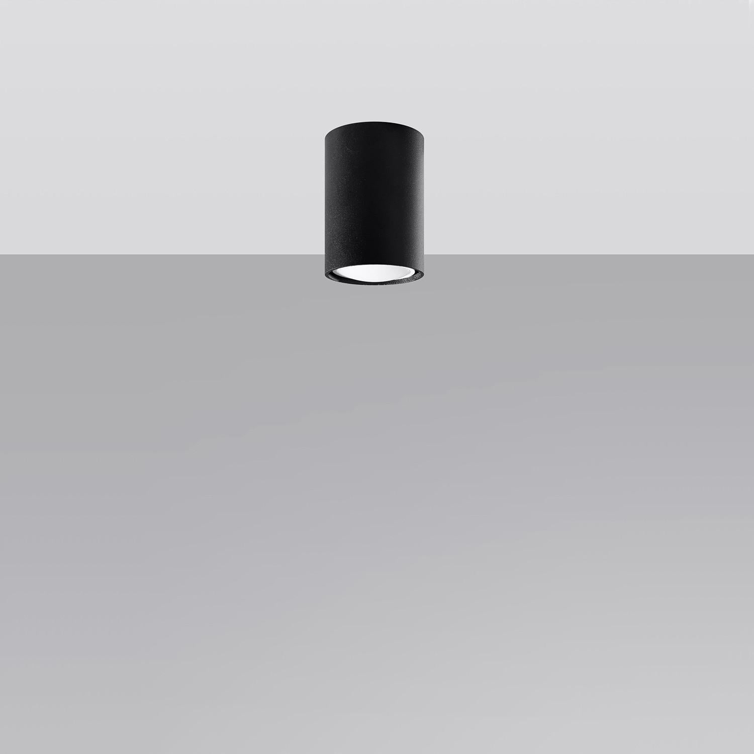 Reflektor sufitowy spot natynkowy Lagos okrągły czarny 1xGU10x40W wym: 6 x 6 cm metal Sollux Lighting