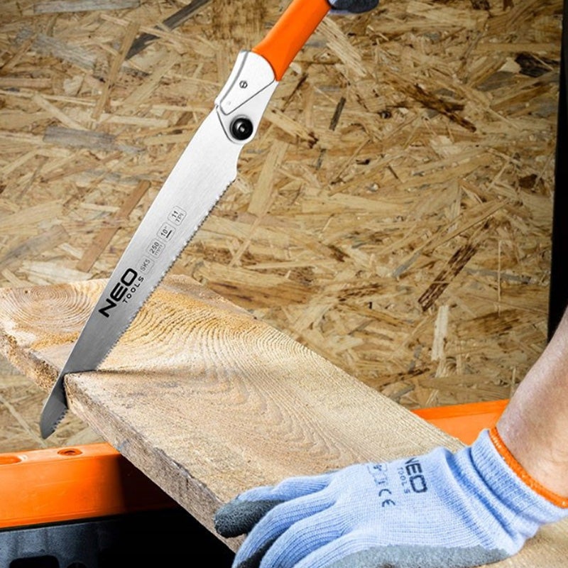 Scie japonaise de précision 11 TPI, étroite, pliante - NEO TOOLS - 44-611 - 2