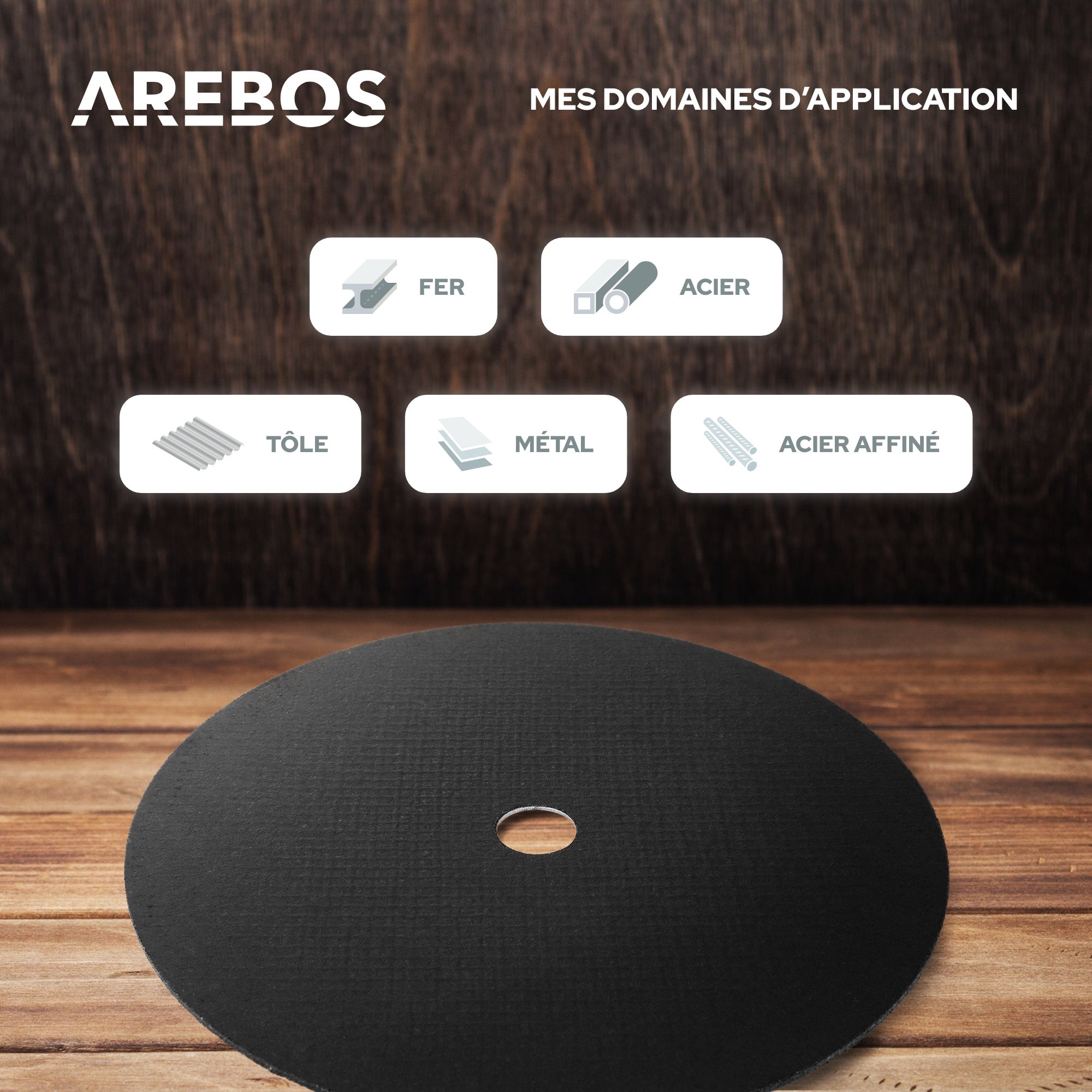 Lot AREBOS 200 Disques à Tronçonner 115 Mm - Pour Meuleuse D'angle - Acier Inox