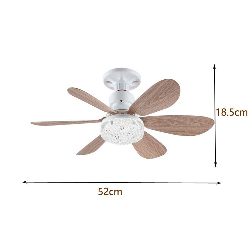 Ventilateur de plafond 2 en 1, télécommande, 3 vitesses, variateur d'intensité, ventilateur suspendu avec éclairage LED - 2