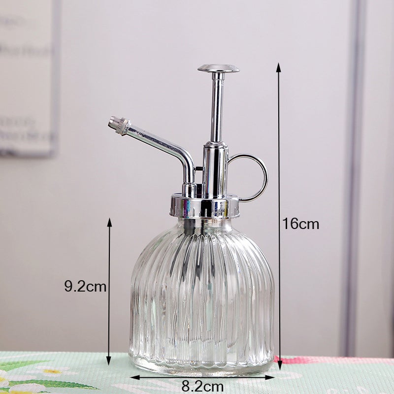 Bouteille d'arrosage en verre transparent, vaporisateur de plantes, petit arrosoir en verre pour plantes en pot d'intérieur, jardin - 2