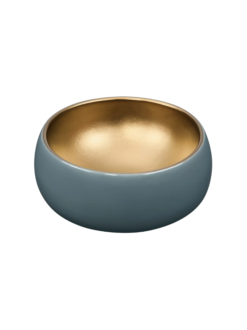 Umywalka nablatowa Uptrend CELIA okrągła szaro-złoty mat 1 szt.