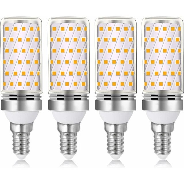 Ampoule E14 16W LED Blanc Chaud 3000K 1600lm, Équivalent Lampe Halogène E14 100W 120W, AC 230V, non-dimmable, 4pcs