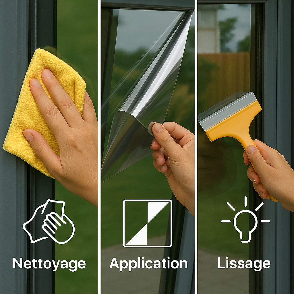 Autocolante para vidros privados a metro - eletrostático Anti-Regulação Anti-UV Anti-Calor - 90x2m - 7