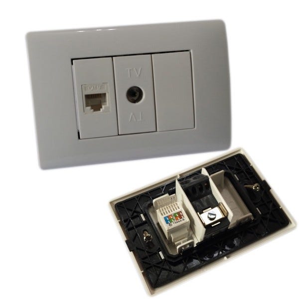 Presa multimedia TV coassiale Eikon VIMAR, colore bianco | Leroy Merlin Presa multimedia TV coassiale Eikon VIMAR, colore bianco | Leroy Merlin