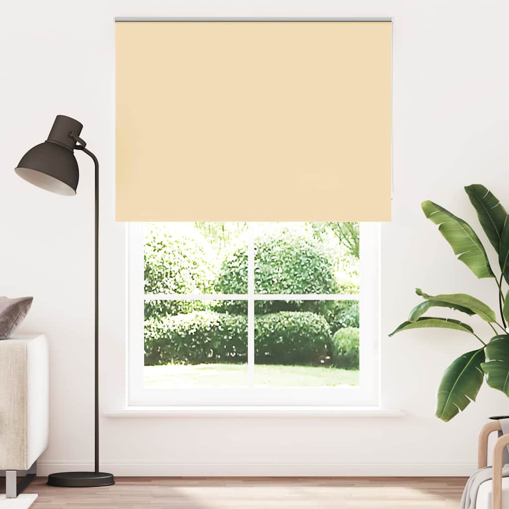 Roleta zaciemniająca beżowa 145x230cm Szerokość tkaniny 141,6cm vidaXL