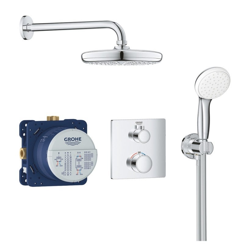 Grohe Grohtherm Tempesta 210 mezclador de ducha empotrado Leroy