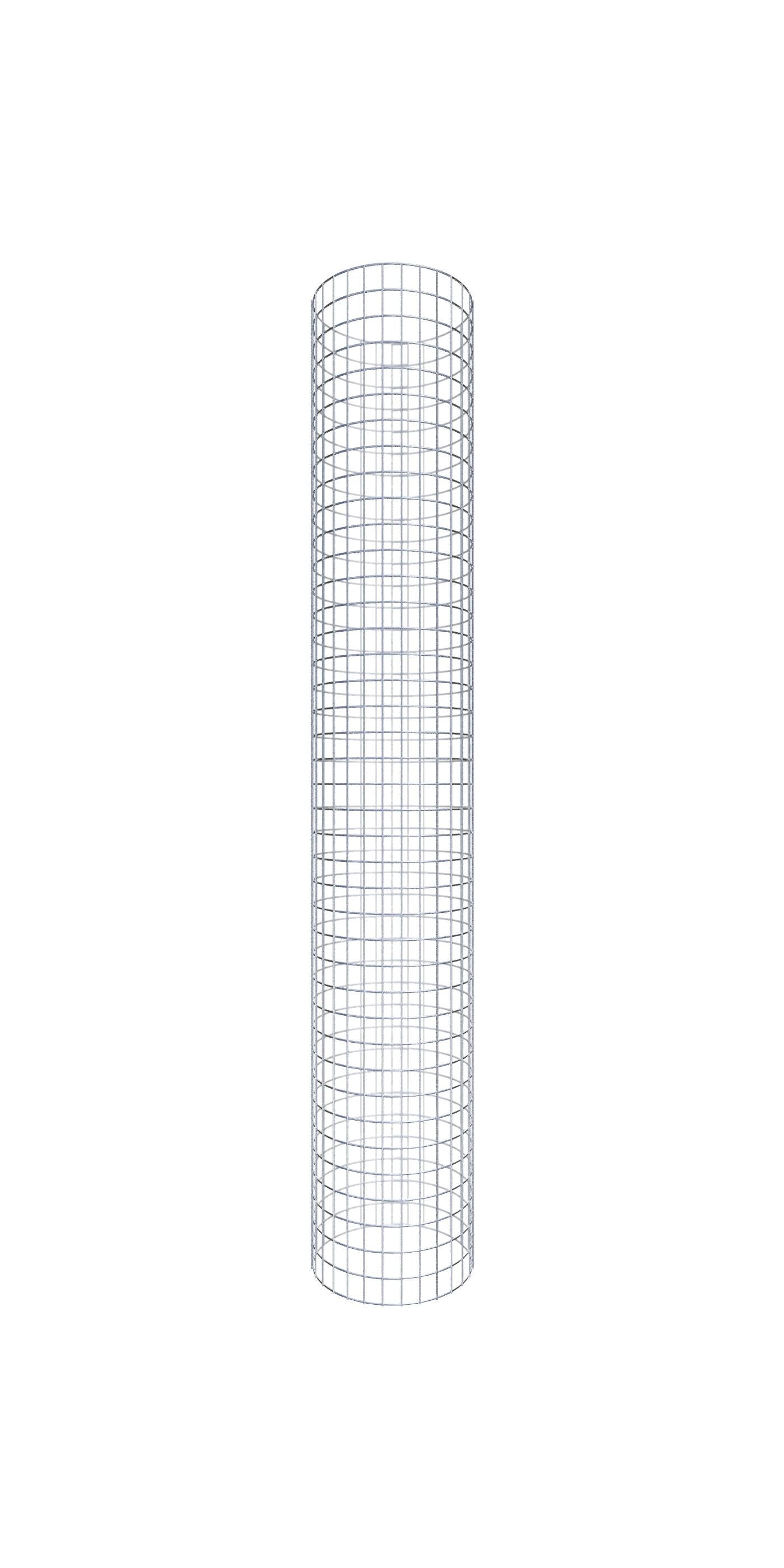 Kolumna gabionowa średnica 47 cm MW 5 x 5 cm okrągła - wysokość: 200 cm