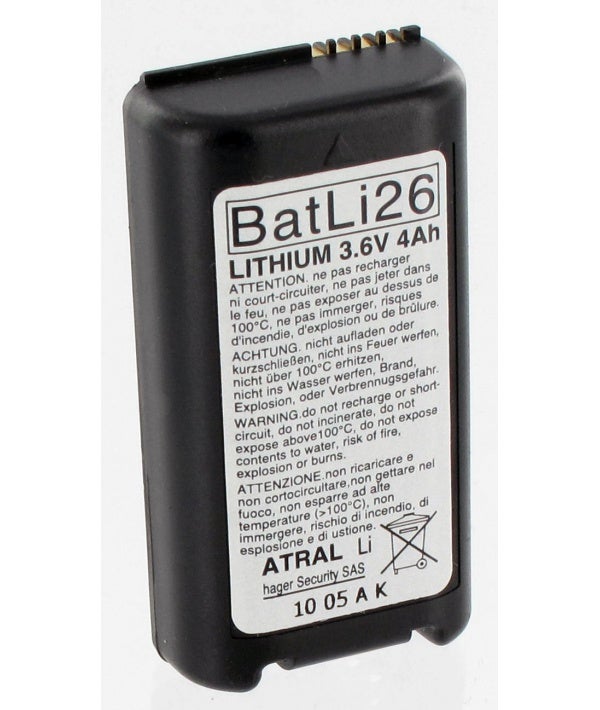 Pile alarme Batli26 Daitem 3.6V 4Ah Lithium originale - 3