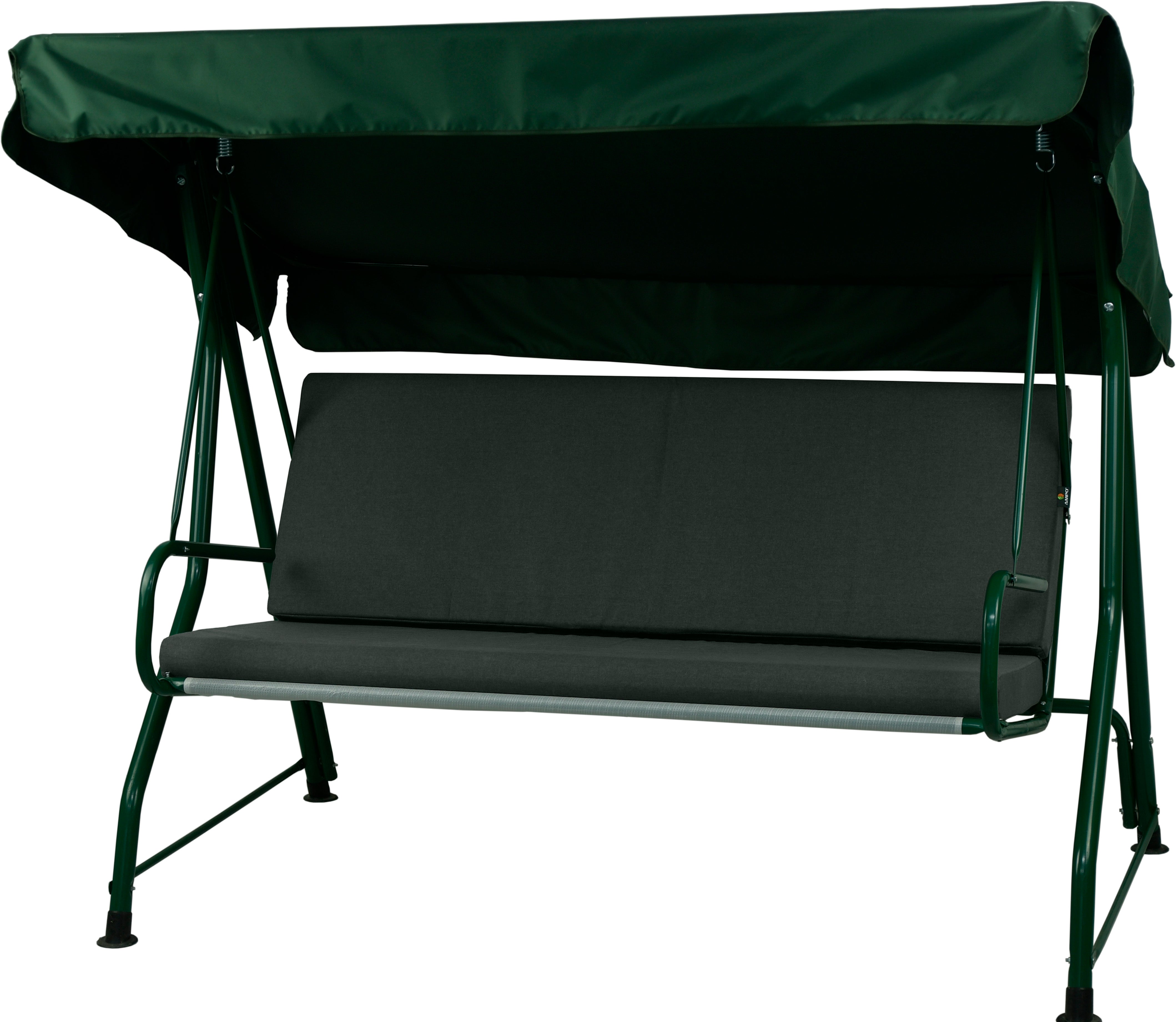 Poduszka na huśtawkę ogrodową AMPO wodoodporna 150 cm ciemny szary 1 szt.