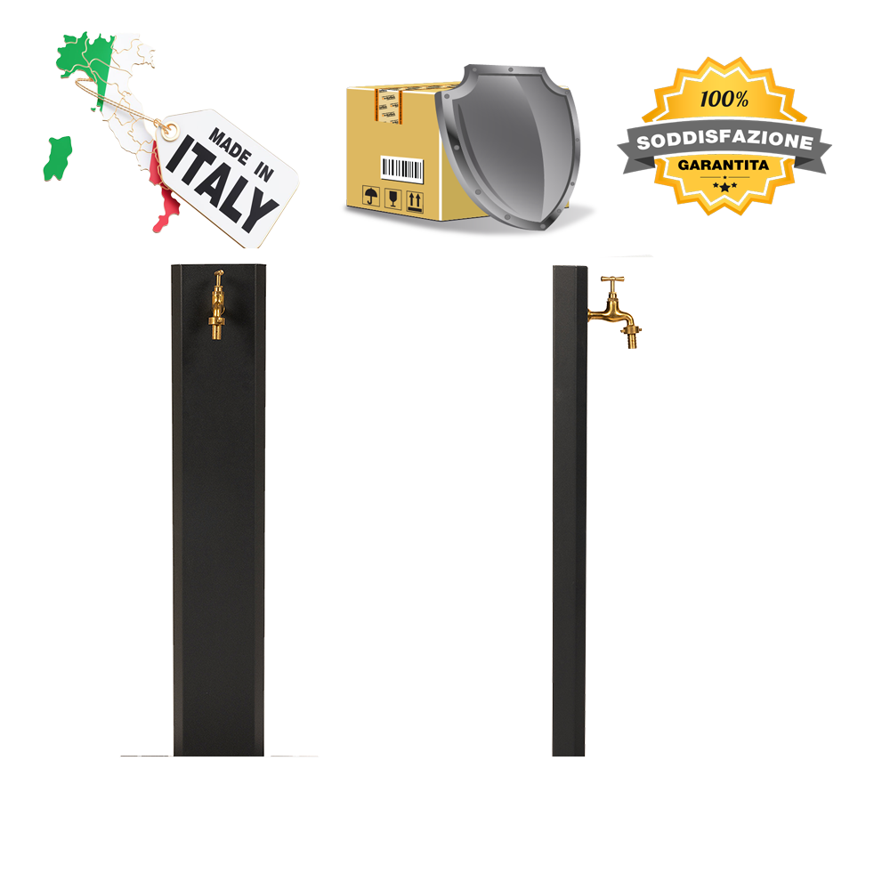 Fontana da giardino - A COLONNA Decorativa - Verde - 4