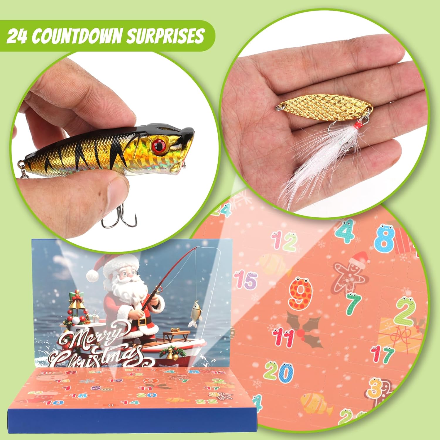 DONFYZ Calendrier De L'avent Peche Pecheur Calendrier De L'Avent