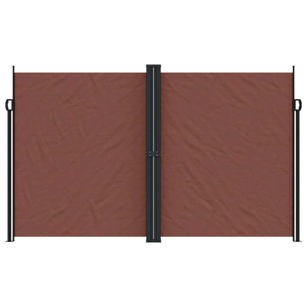 Toldo lateral | Toldo exterior | Toldo parasol retráctil marrón 200x600 cm CFW894007 - 3