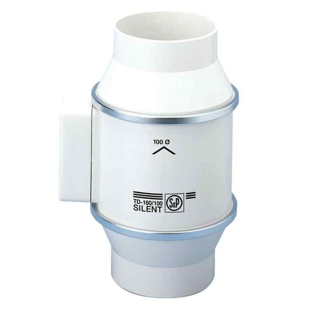 Extracteur hélicocentrifuge de conduit TD-160/100N Silent