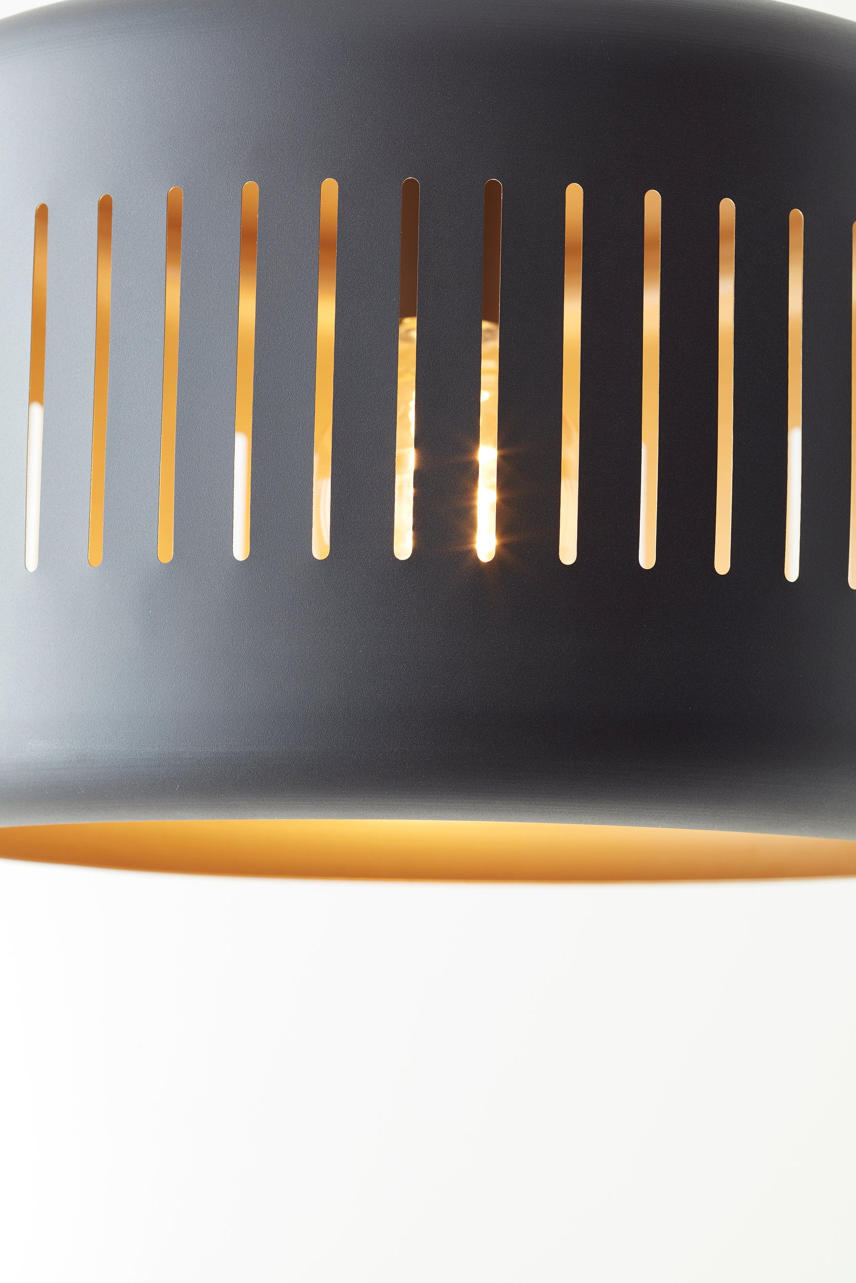 Brilliant Lampa wisząca 3-punktowa Tyas czarny/złoty metal/czarne drewno 3x A60, E27, 60 W - 7