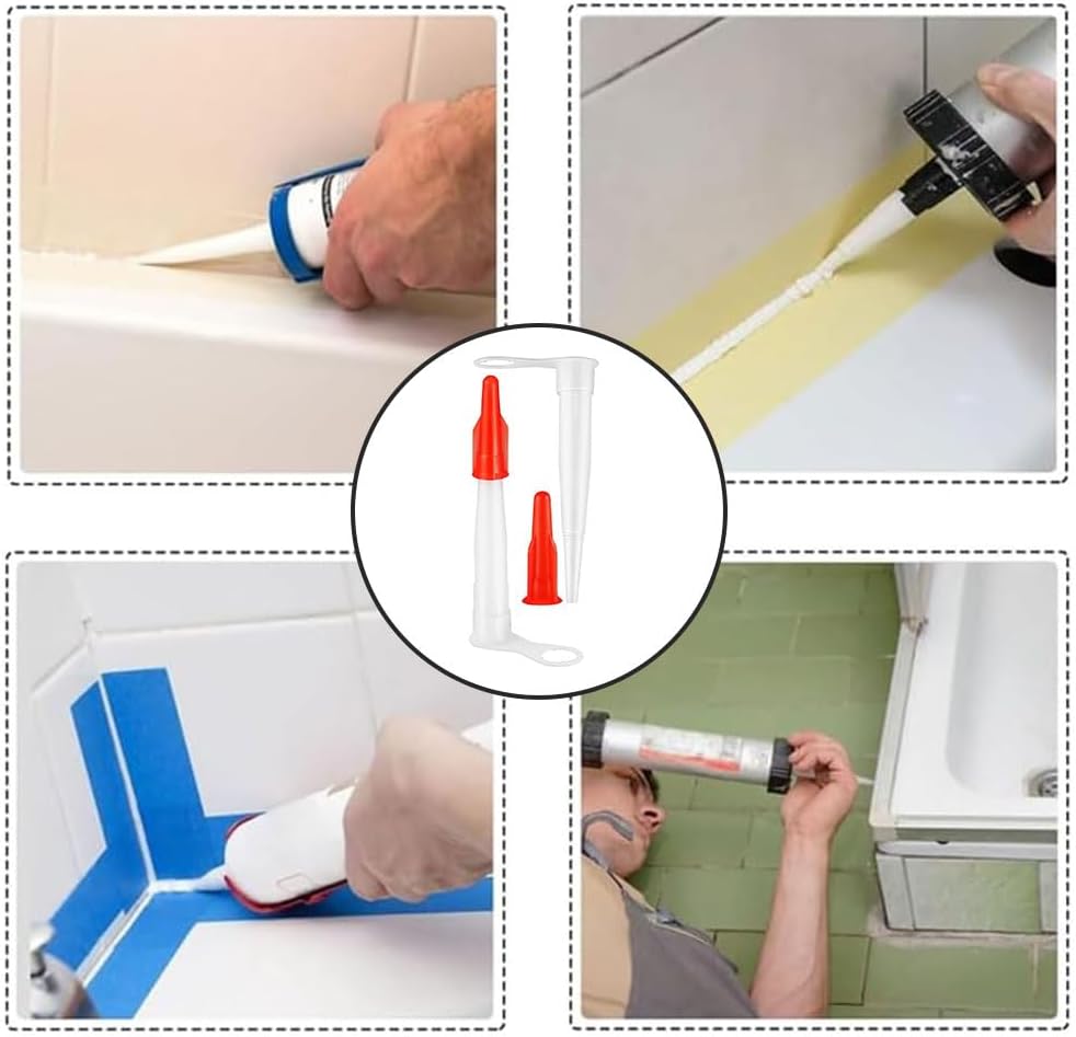 Ensemble De 12 Embouts De Cartouche, Buse De Cartouche De Silicone, Buses De Calfeutrage En Silicone,Buse De Cartouche Pour Mastic À Colle Et Pistole - 5