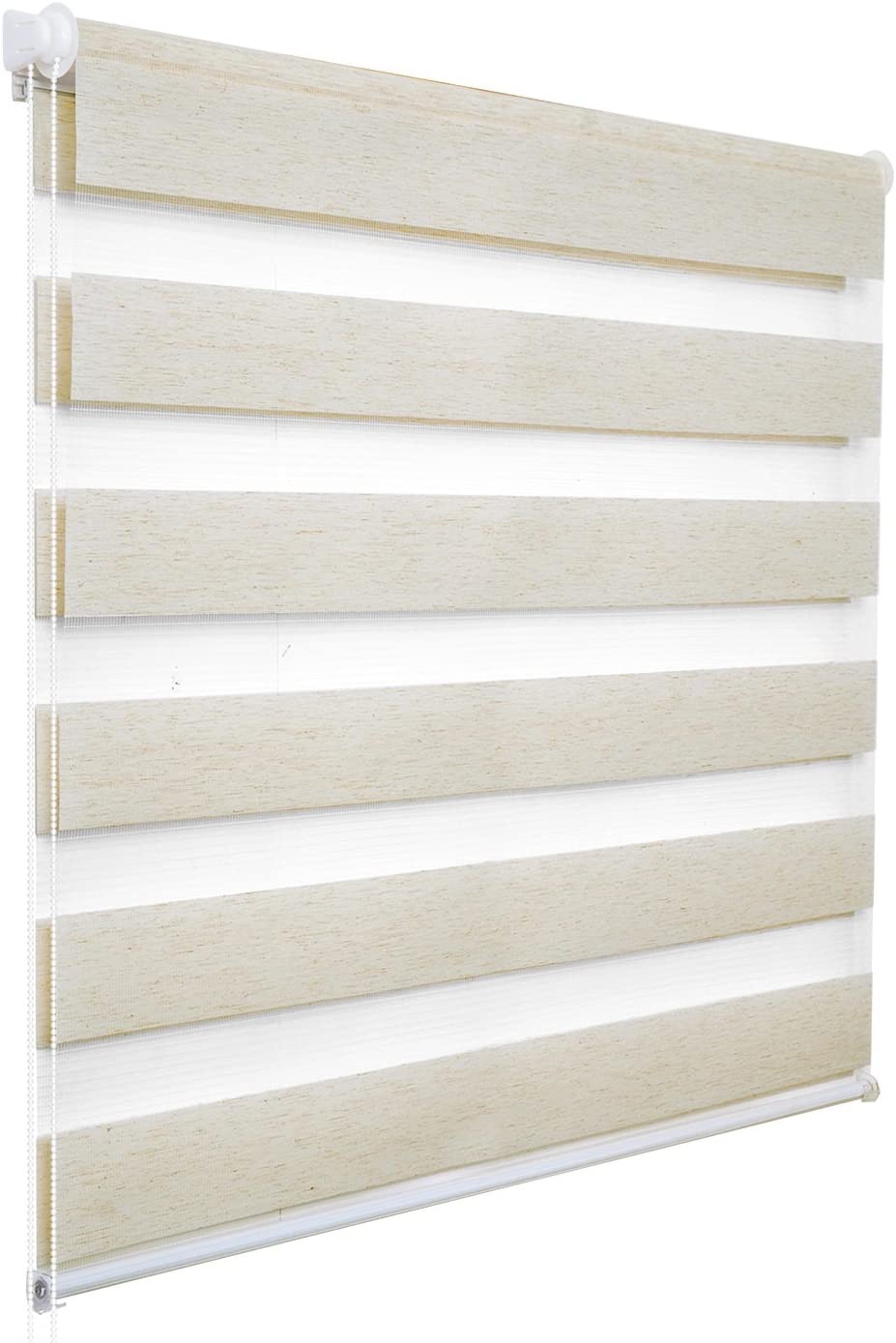 WOLTU 1 pièce Store Enrouleur Double. Fixation Rapide sans perçage