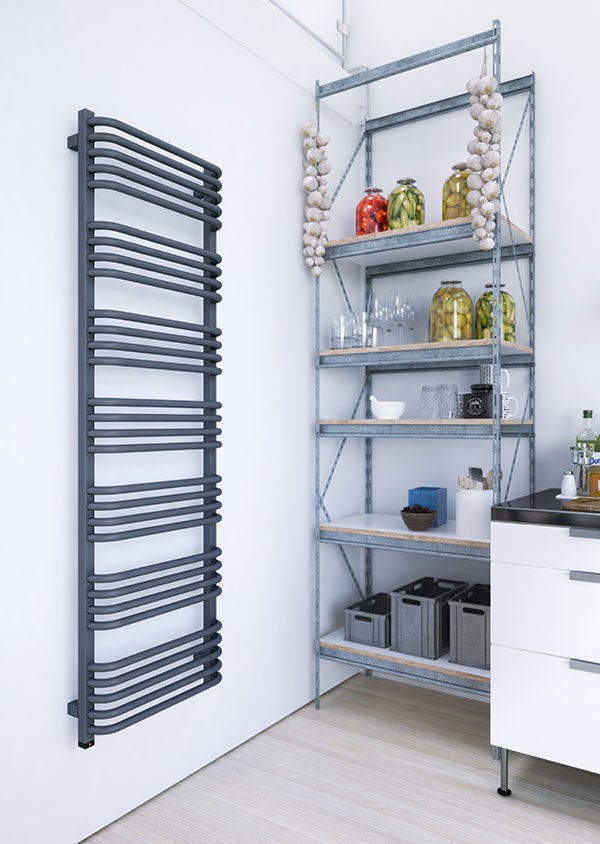 Sèche-serviette électrique gris - (HxL) 1580x600 mm - 1000 ( Watts) - 1000 Watt - ALE1580-600E1DGR - 4