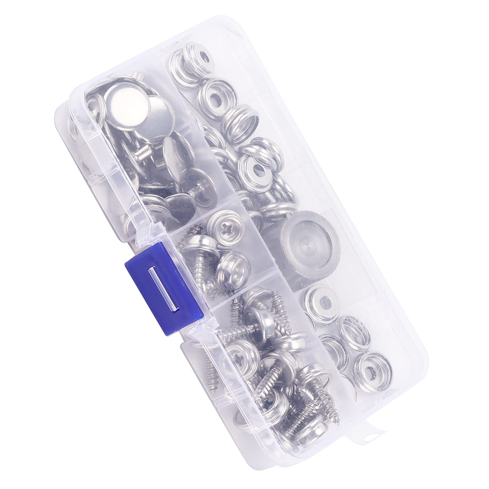 Set 20 Bottoni A Pressione In Acciaio Inox 15mm - Con Utensili, Per Teloni, Barche, Tende, Fai Da Te - Foto 9