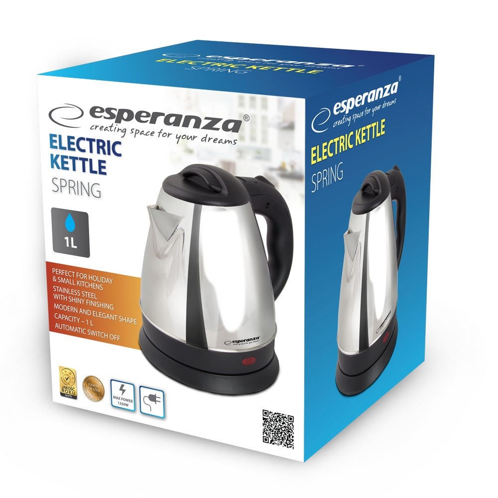 Esperanza EKK116X Bollitore elettrico 1 L 1350 W Inox - 2