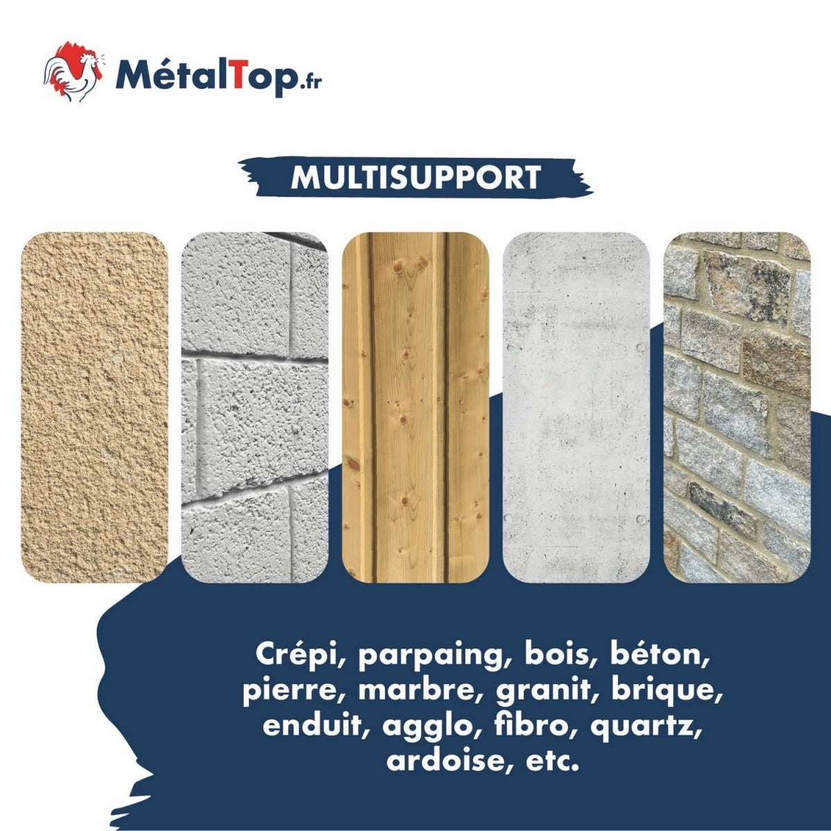 Peinture Facade - Metaltop - Orange pastel - RAL 2003 - Pot 5L - 6