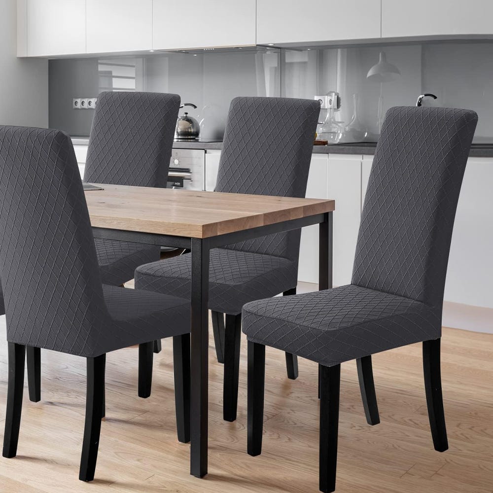 Set Di 4 Coprisedie Elasticizzati Jacquard - Impermeabili E Lavabili - Foto 7