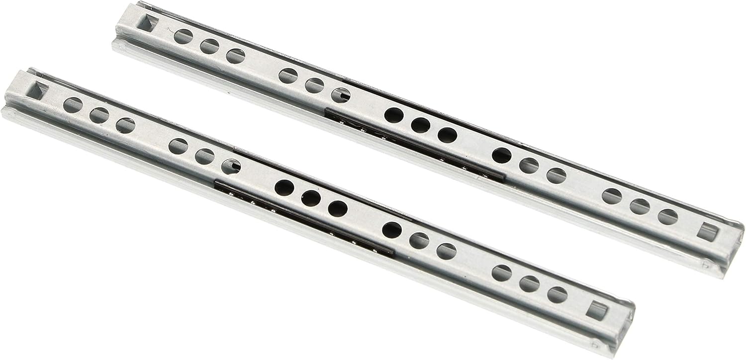 Komponenty, prowadnice ciche, prowadnice do szuflad, teleskopowe prowadnice kulkowe z tłumieniem (182 mm)