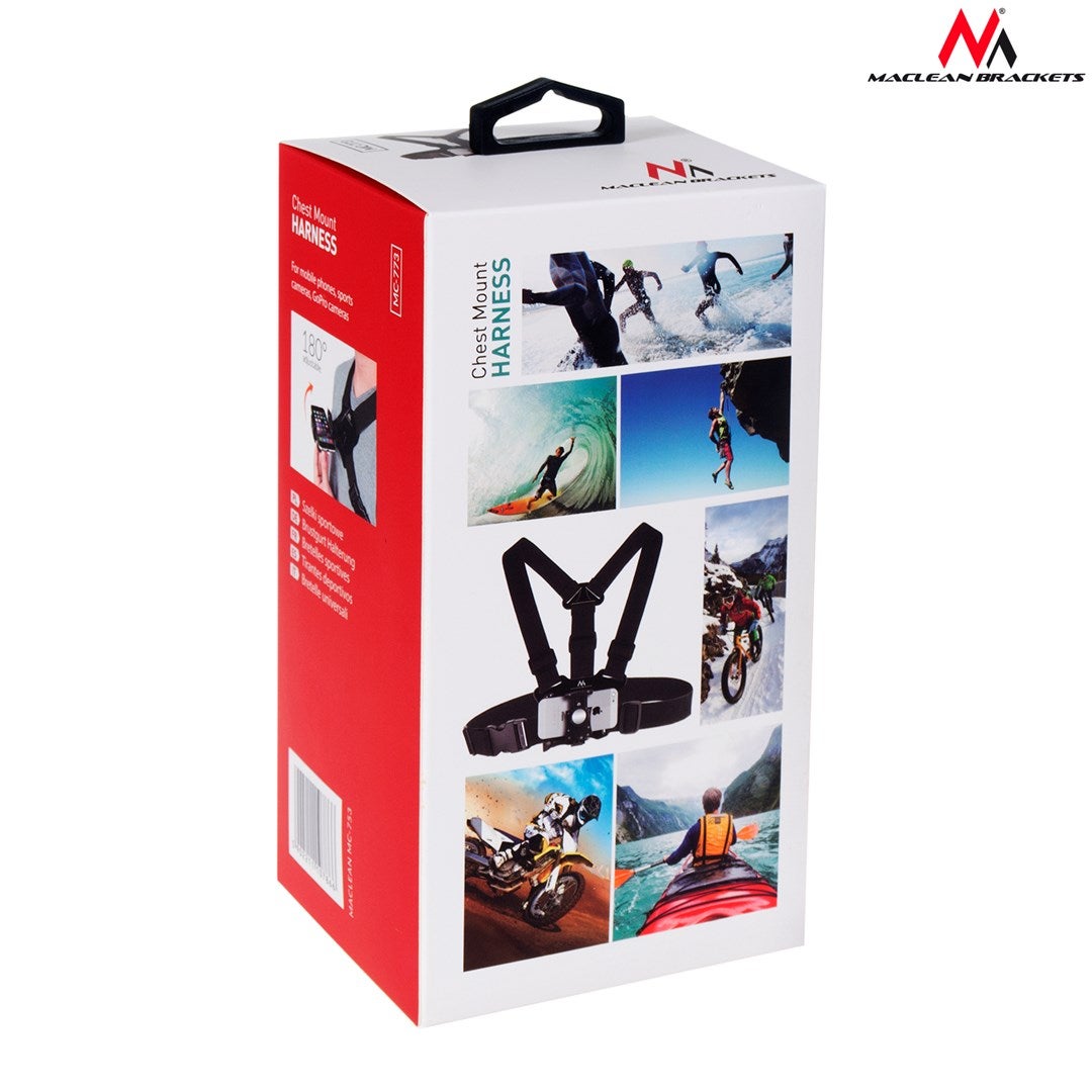 Support de sangle de poitrine Holster Support de téléphone portable Support d'appareil photo Sport MC-773 - 6