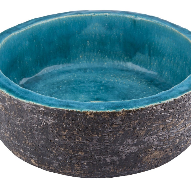 Ręcznie wykonana umywalka ceramiczna Adrianna – Okrągła, dekoracyjna umywalka nablatowa 38 x 14 cm | Ekskluzywna umywalka łazienkowa