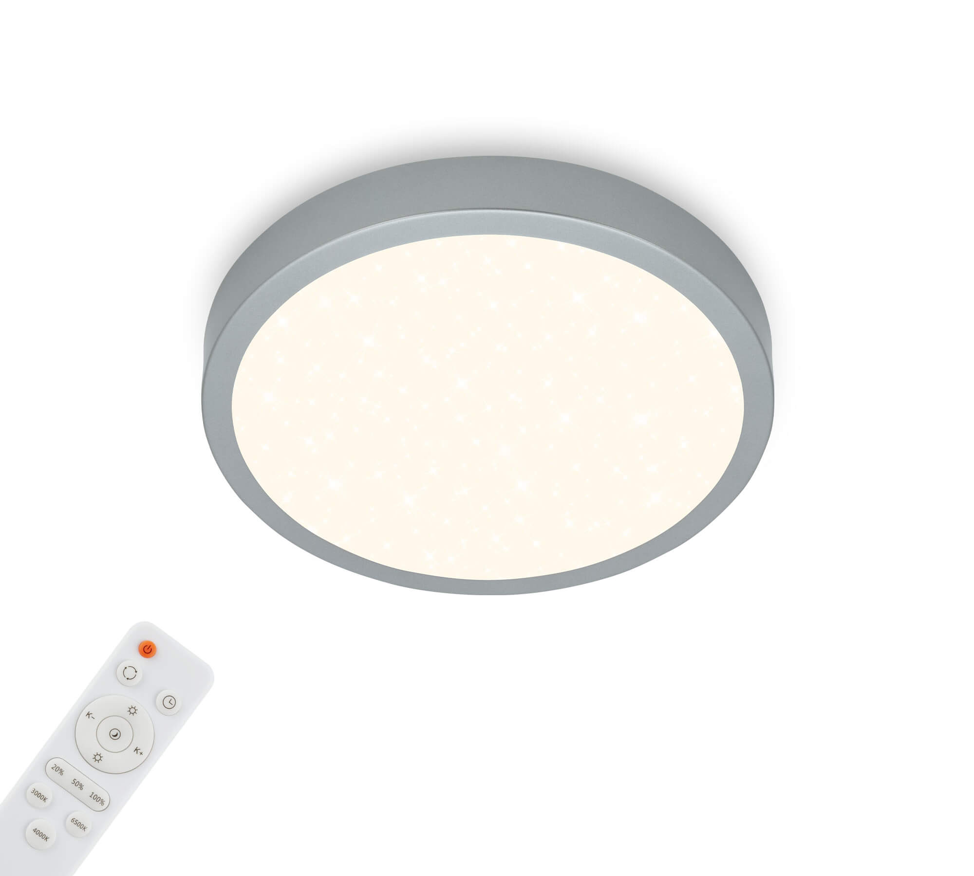 Plafonnier LED plat avec ciel étoilé et effet scintillant et changement