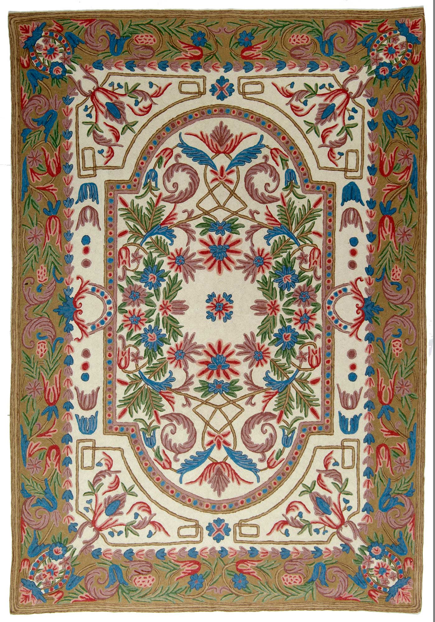 Kilim Kelem Indo Suzani Oryginalny ręcznie wykonany 244x153 CM