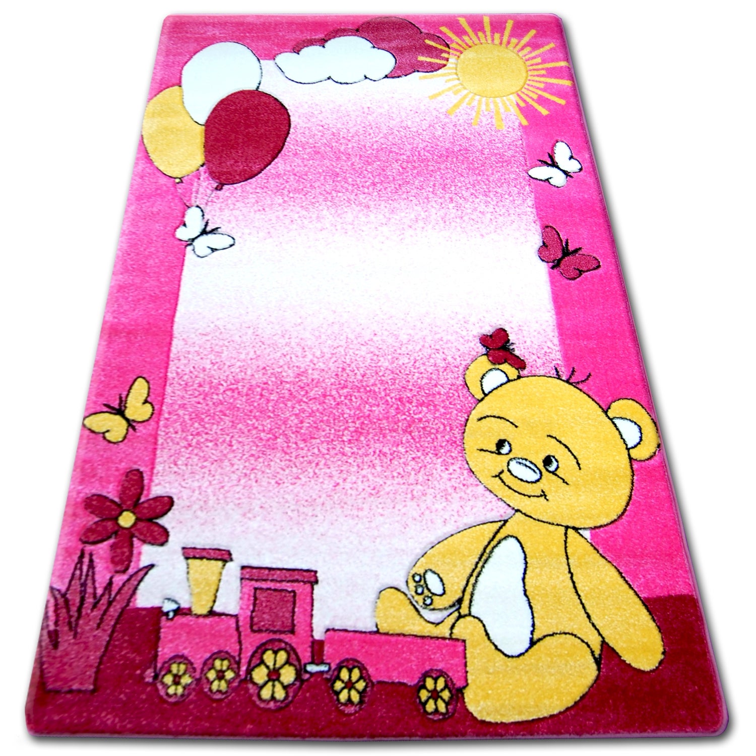 Dywan dziecięcy HAPPY C210 różowy Miś 240x330 cm