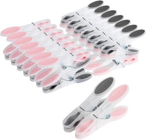 Lot De 48 Pinces à Linge En Plastique Multicolores Avec Panier De Rangement - Antidérapantes, Résistantes Au Vent Et à L'humidité - Pour Intérieur Et Extérieur
