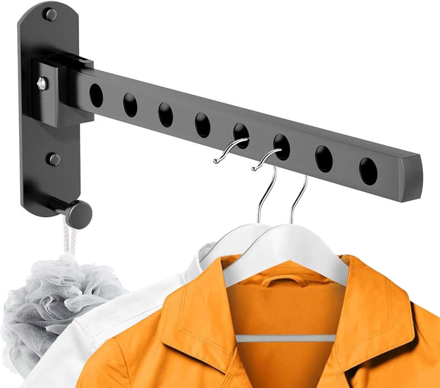 Suszarka ścienna składana suszarka na pranie na zewnątrz obrotowa składana suszarka pranie wieszak ścienny składany wieszak ubrania montażu ścianie