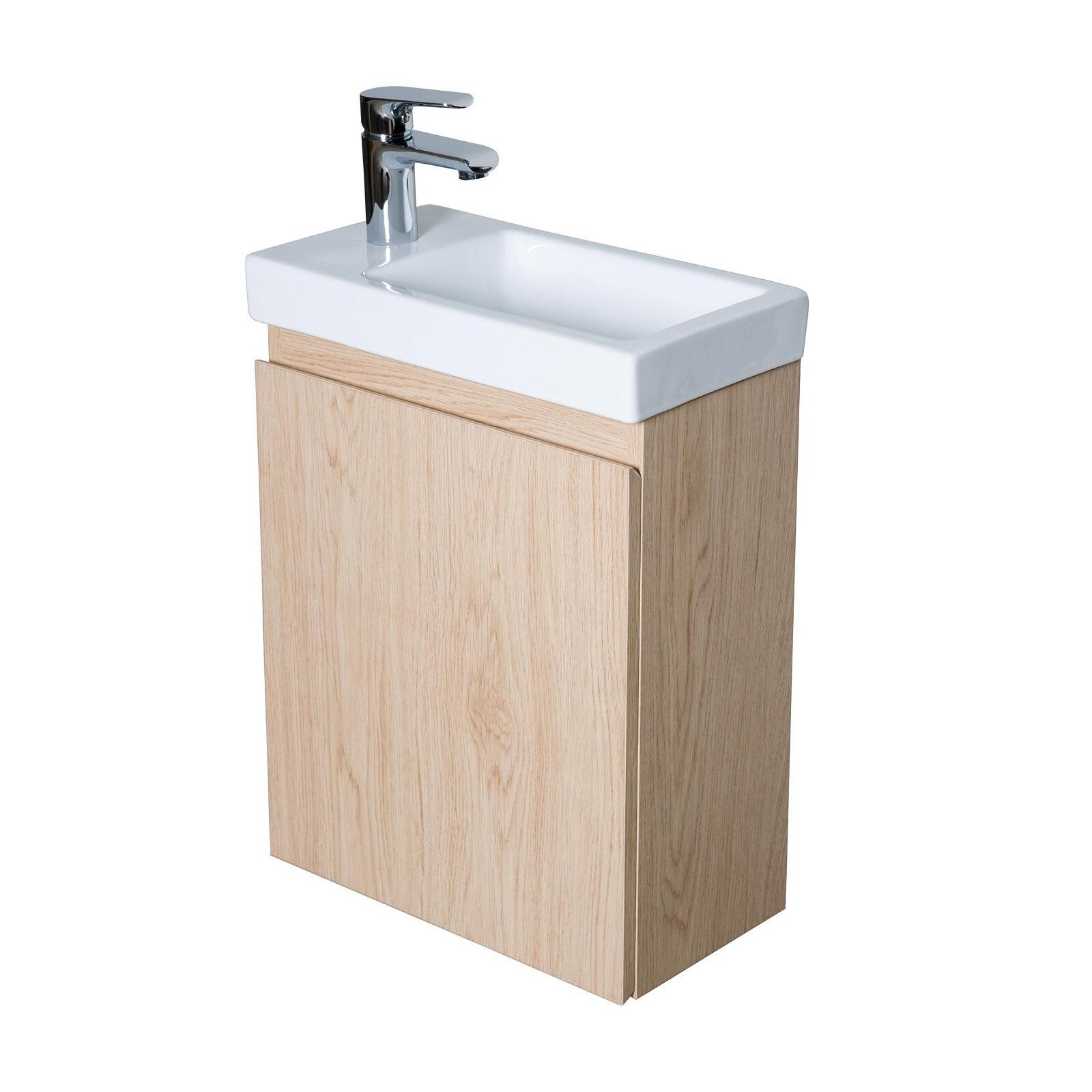 Meuble lave-mains LISA + robinet noir - 2