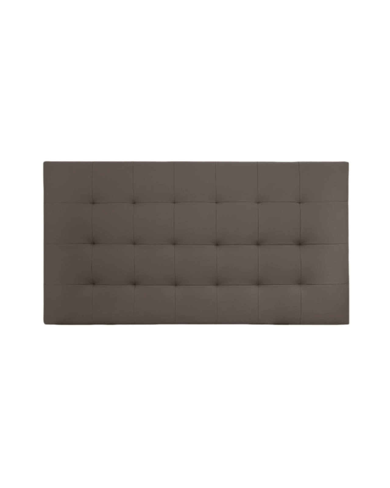 Niemi - cabecero de cama tapizado de polipiel con pliegues en color marrón de 180x80cm - decowood