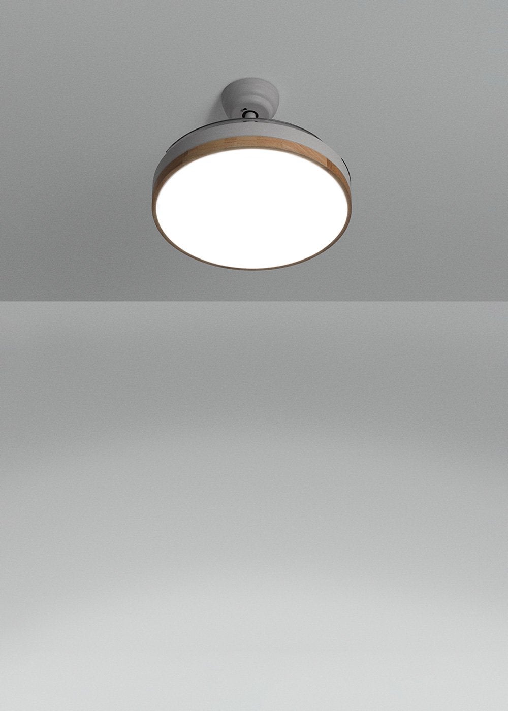 WIND CLEAR M - Ventilador de techo 40W silencioso aspas retráctiles con luz LED varios tamaños - Con luz - sin WIFI - 3