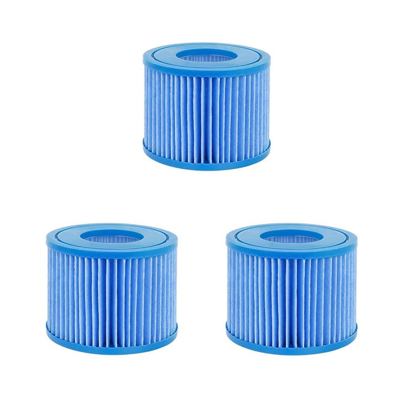 3 sztuki filtrów do dmuchanych wanien spa – oczyszczają i chronią jakość wody – do BESTWAY VI – kompatybilne z filtrami Lay-z-spa 90352E